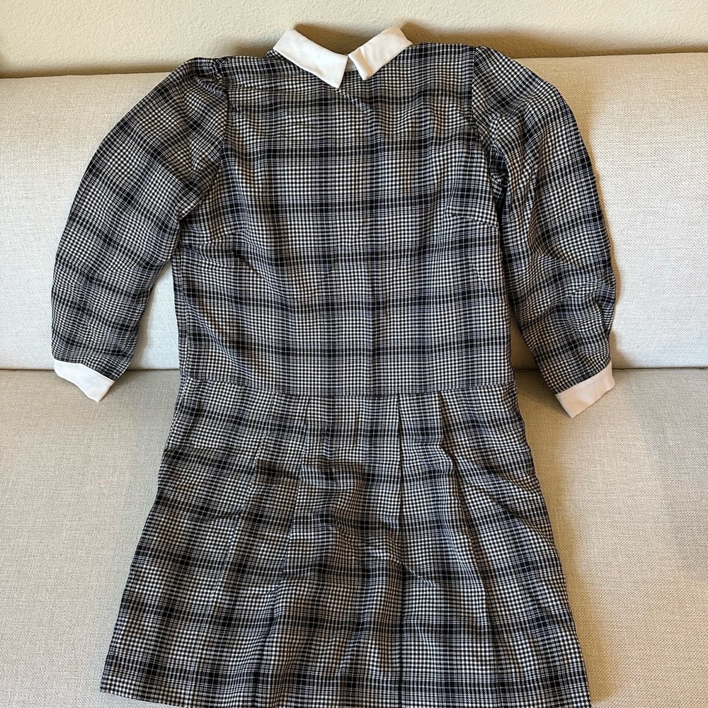 Earth Music (Japan Brand) Classic Black and White Checkered Mini Dress